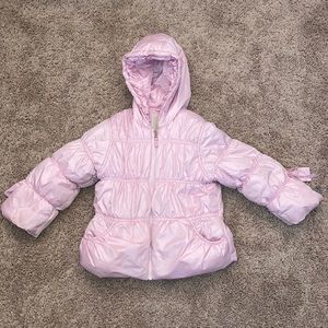 Girls used pink winter jacket size 5/6